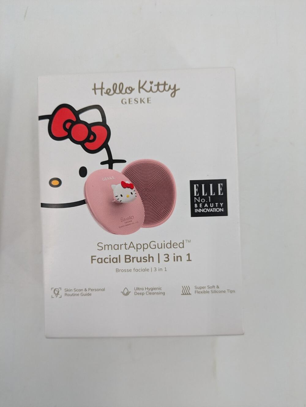 Hello Kitty Geske Pink - Silicone Facial Brush 3 in 1 - Smart App Guided - NEW